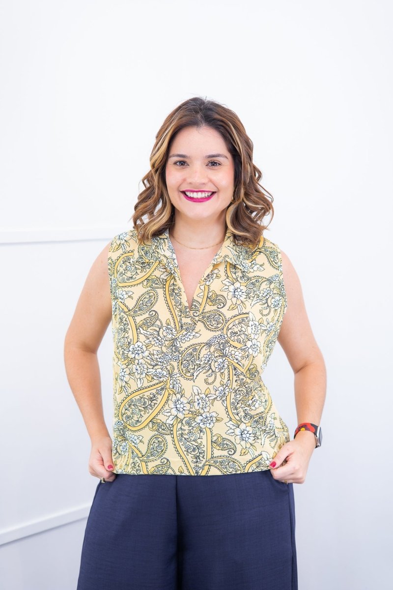 Blusa Júlia – Em Crepe com Detalhes Laterais - Naguirre Shop