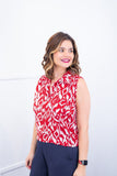 Blusa Júlia – Em Crepe com Detalhes Laterais - Naguirre Shop