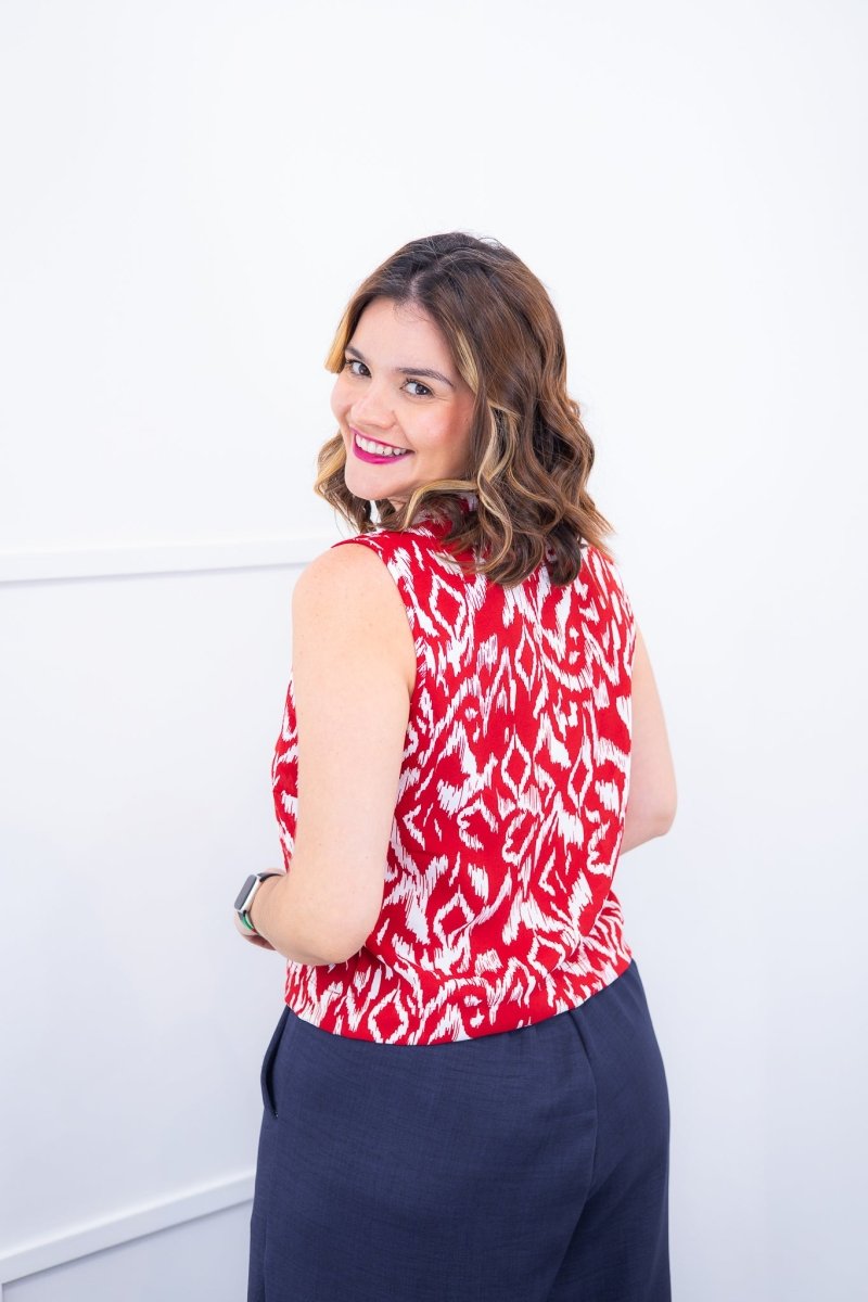 Blusa Júlia – Em Crepe com Detalhes Laterais - Naguirre Shop