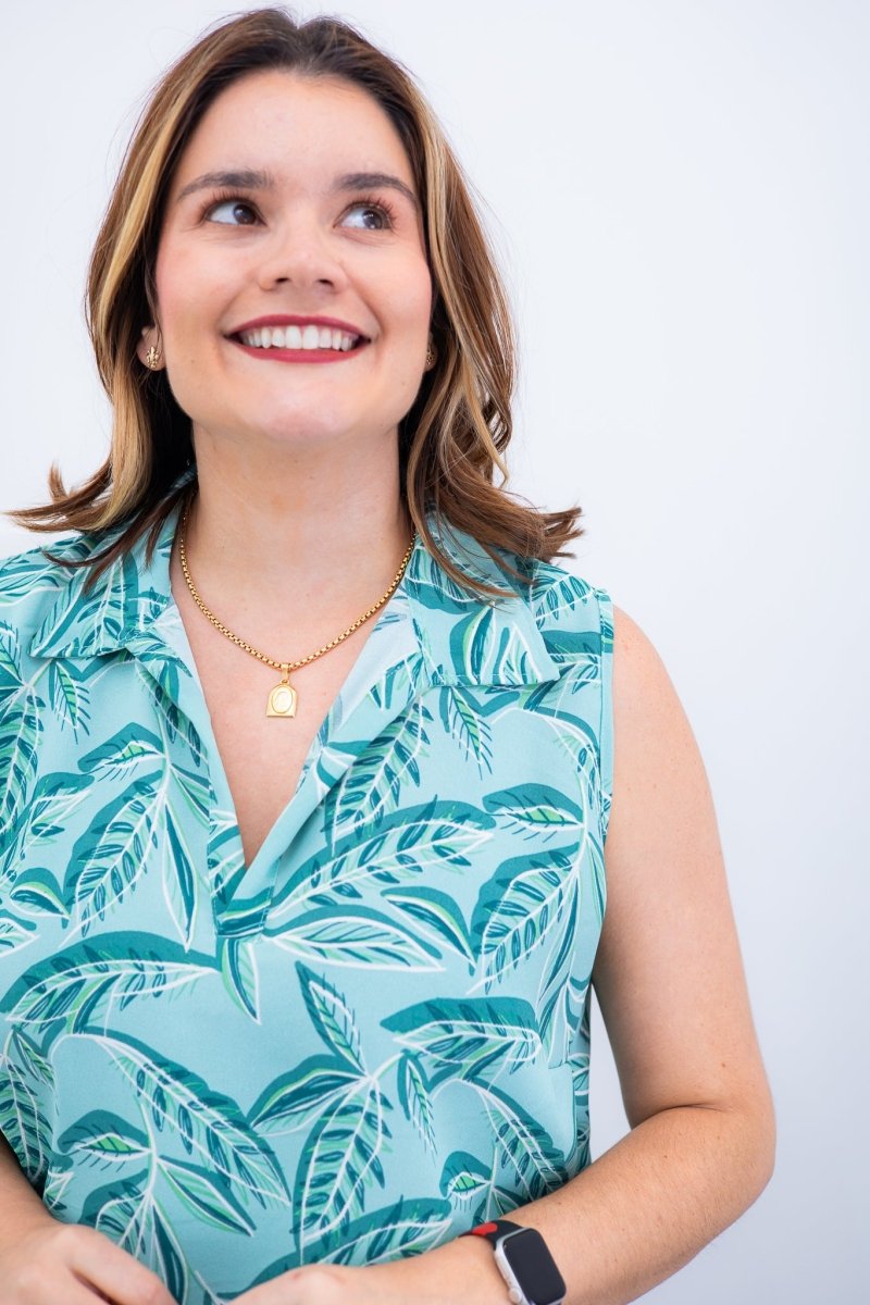 Blusa Júlia – Em Crepe com Detalhes Laterais - Naguirre Shop