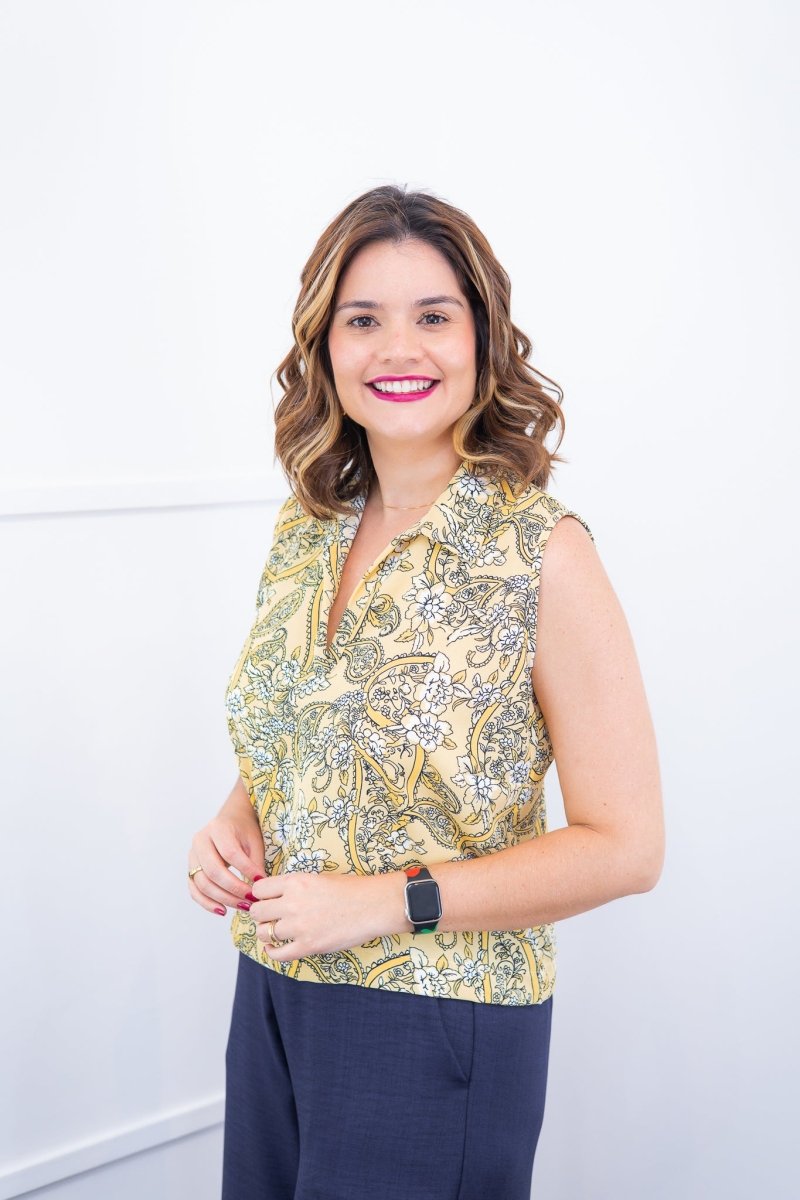 Blusa Júlia – Em Crepe com Detalhes Laterais - Naguirre Shop