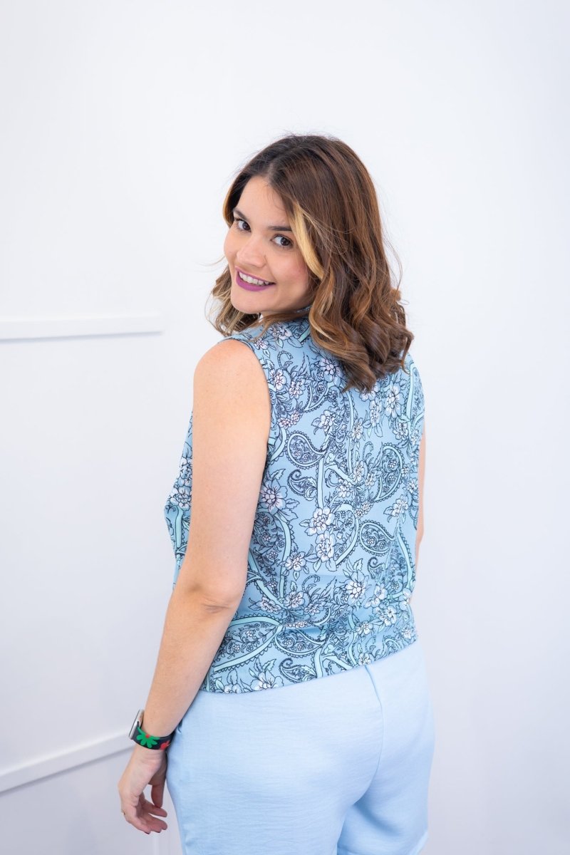 Blusa Júlia – Em Crepe com Detalhes Laterais - Naguirre Shop