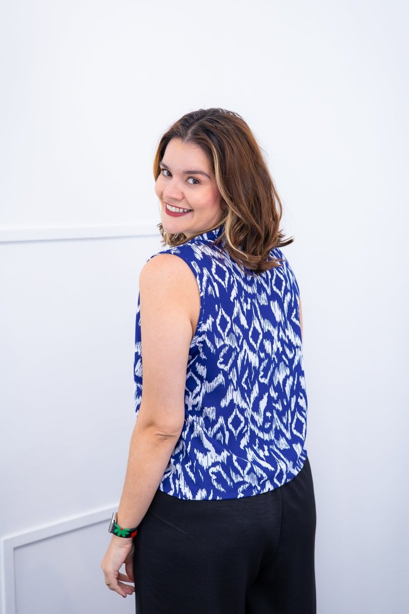 Blusa Júlia – Em Crepe com Detalhes Laterais - Naguirre Shop