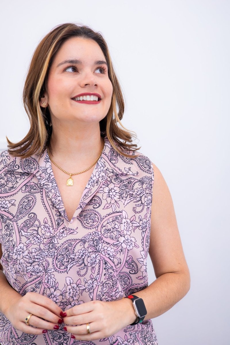 Blusa Júlia – Em Crepe com Detalhes Laterais - Naguirre Shop
