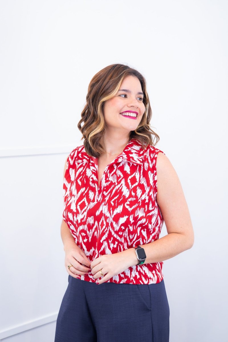 Blusa Júlia – Em Crepe com Detalhes Laterais - Naguirre Shop
