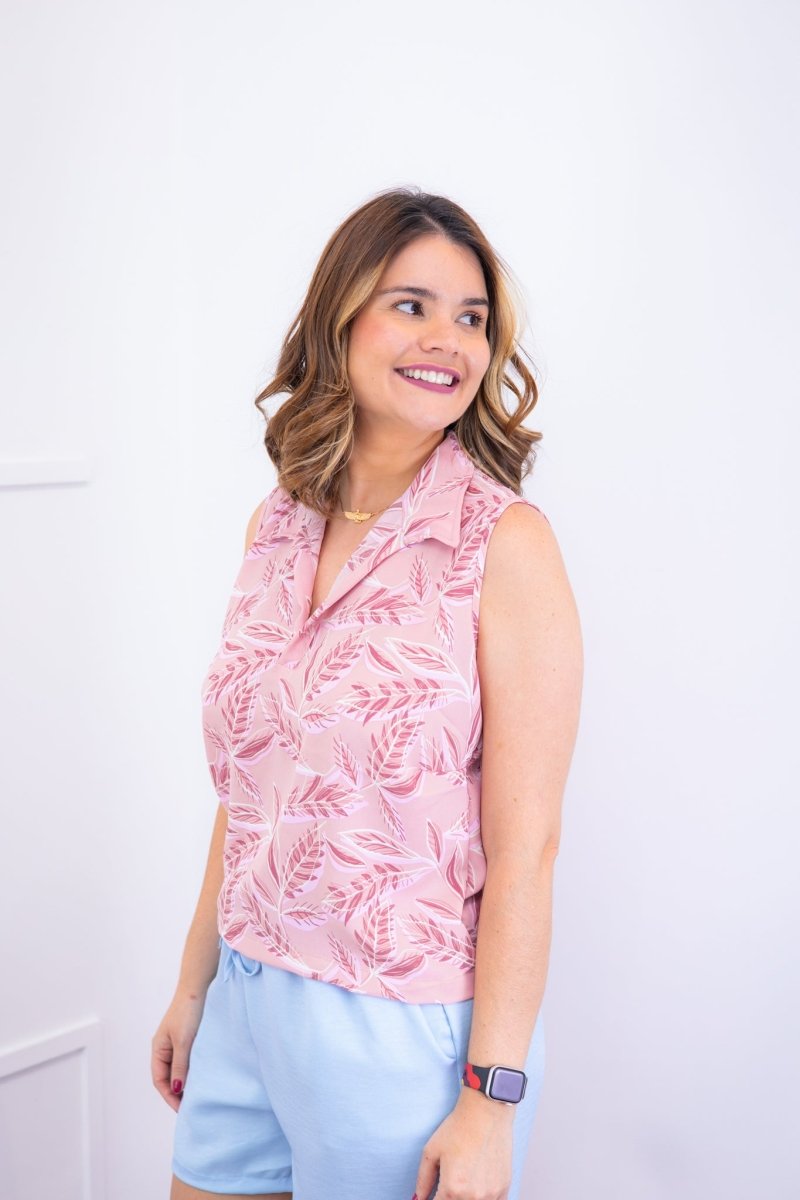 Blusa Júlia – Em Crepe com Detalhes Laterais - Naguirre Shop