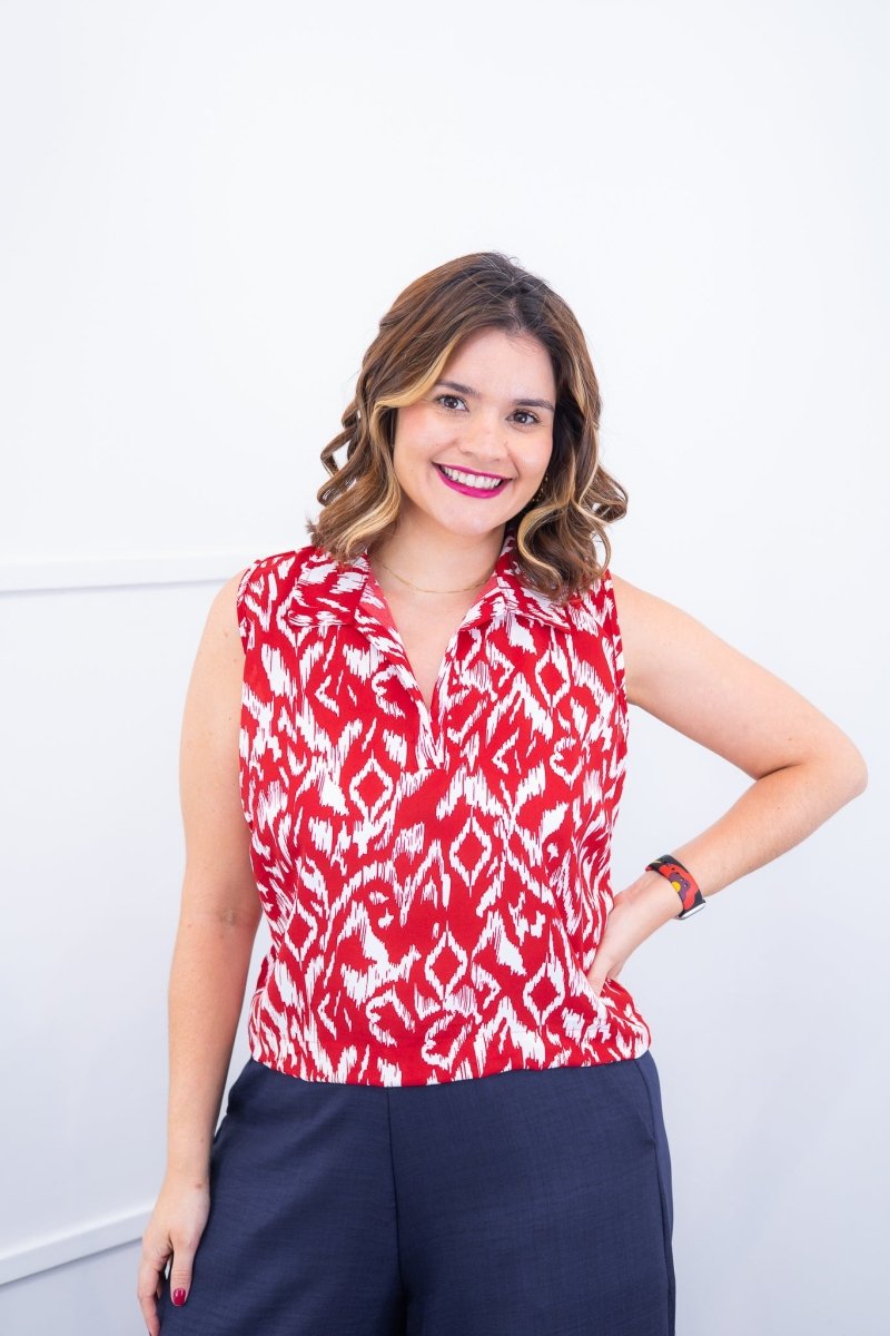 Blusa Júlia – Em Crepe com Detalhes Laterais - Naguirre Shop