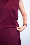 Blusa Júlia – Em Linho Light com Detalhes Laterais - Naguirre Shop