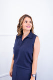 Blusa Júlia – Em Linho Light com Detalhes Laterais - Naguirre Shop
