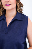 Blusa Júlia – Em Linho Light com Detalhes Laterais - Naguirre Shop