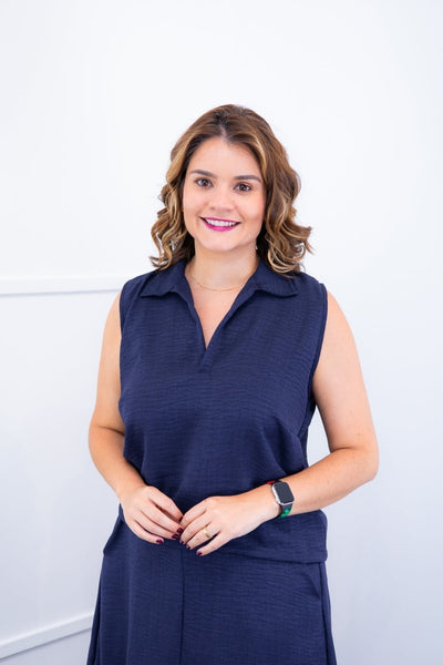 Blusa Júlia – Em Linho Light com Detalhes Laterais - Naguirre Shop