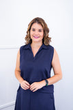 Blusa Júlia – Em Linho Light com Detalhes Laterais - Naguirre Shop