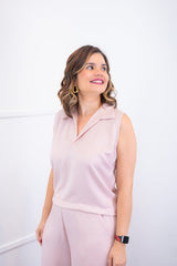 Blusa Júlia – Em Linho Light com Detalhes Laterais - Naguirre Shop
