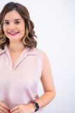 Blusa Júlia – Em Linho Light com Detalhes Laterais - Naguirre Shop
