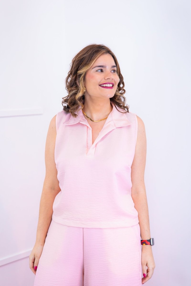 Blusa Júlia – Em Linho Light com Detalhes Laterais - Naguirre Shop