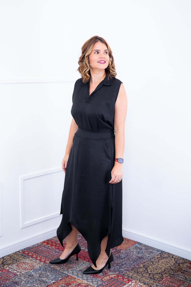 Blusa Júlia – Em Linho Light com Detalhes Laterais - Naguirre Shop
