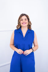 Blusa Júlia – Em Linho Light com Detalhes Laterais - Naguirre Shop