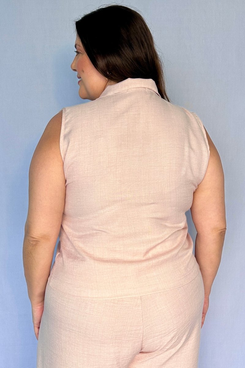 Blusa Júlia – Em Linho Light com Detalhes Laterais - Naguirre Shop
