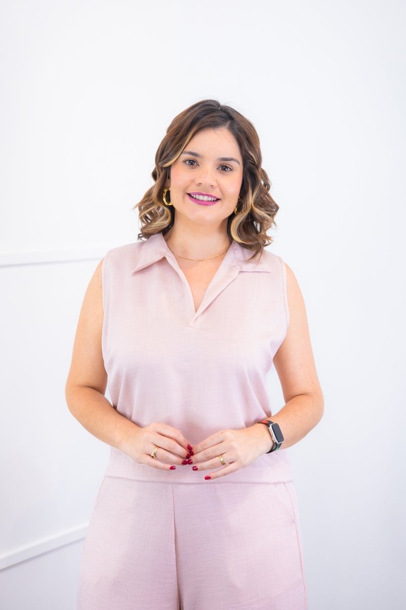Blusa Júlia – Em Linho Light com Detalhes Laterais - Naguirre Shop