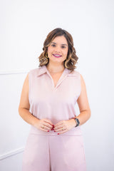Blusa Júlia – Em Linho Light com Detalhes Laterais - Naguirre Shop