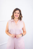 Blusa Júlia – Em Linho Light com Detalhes Laterais - Naguirre Shop