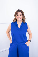Blusa Júlia – Em Linho Light com Detalhes Laterais - Naguirre Shop