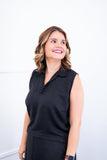 Blusa Júlia – Em Linho Light com Detalhes Laterais - Naguirre Shop