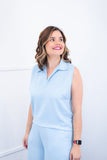 Blusa Júlia – Em Linho Light com Detalhes Laterais - Naguirre Shop