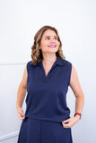 Blusa Júlia – Em Linho Light com Detalhes Laterais - Naguirre Shop