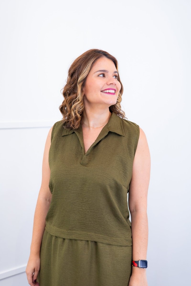 Blusa Júlia – Em Linho Light com Detalhes Laterais - Naguirre Shop