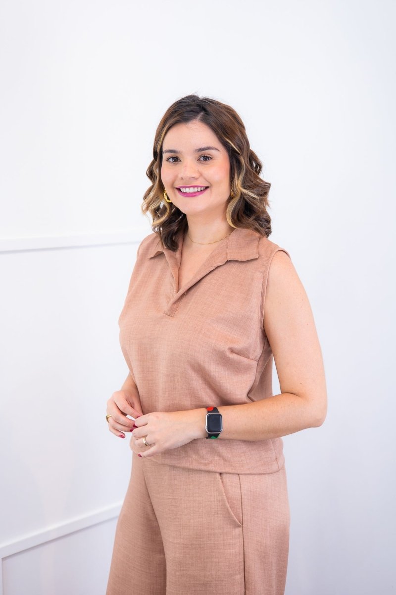 Blusa Júlia – Em Linho Light com Detalhes Laterais - Naguirre Shop