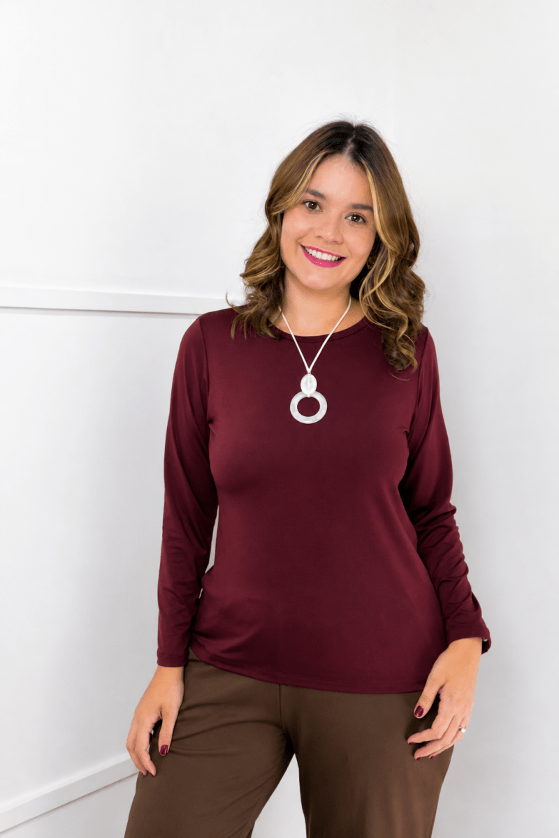 Blusa Kyoto - Manga Longa em Malha Confort - Naguirre Shop