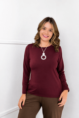 Blusa Kyoto - Manga Longa em Malha Confort - Naguirre Shop