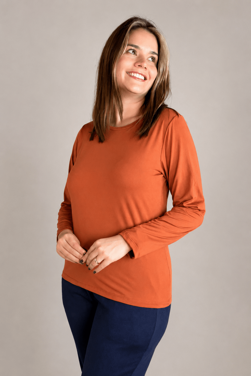 Blusa Kyoto - Manga Longa em Malha Confort - Naguirre Shop