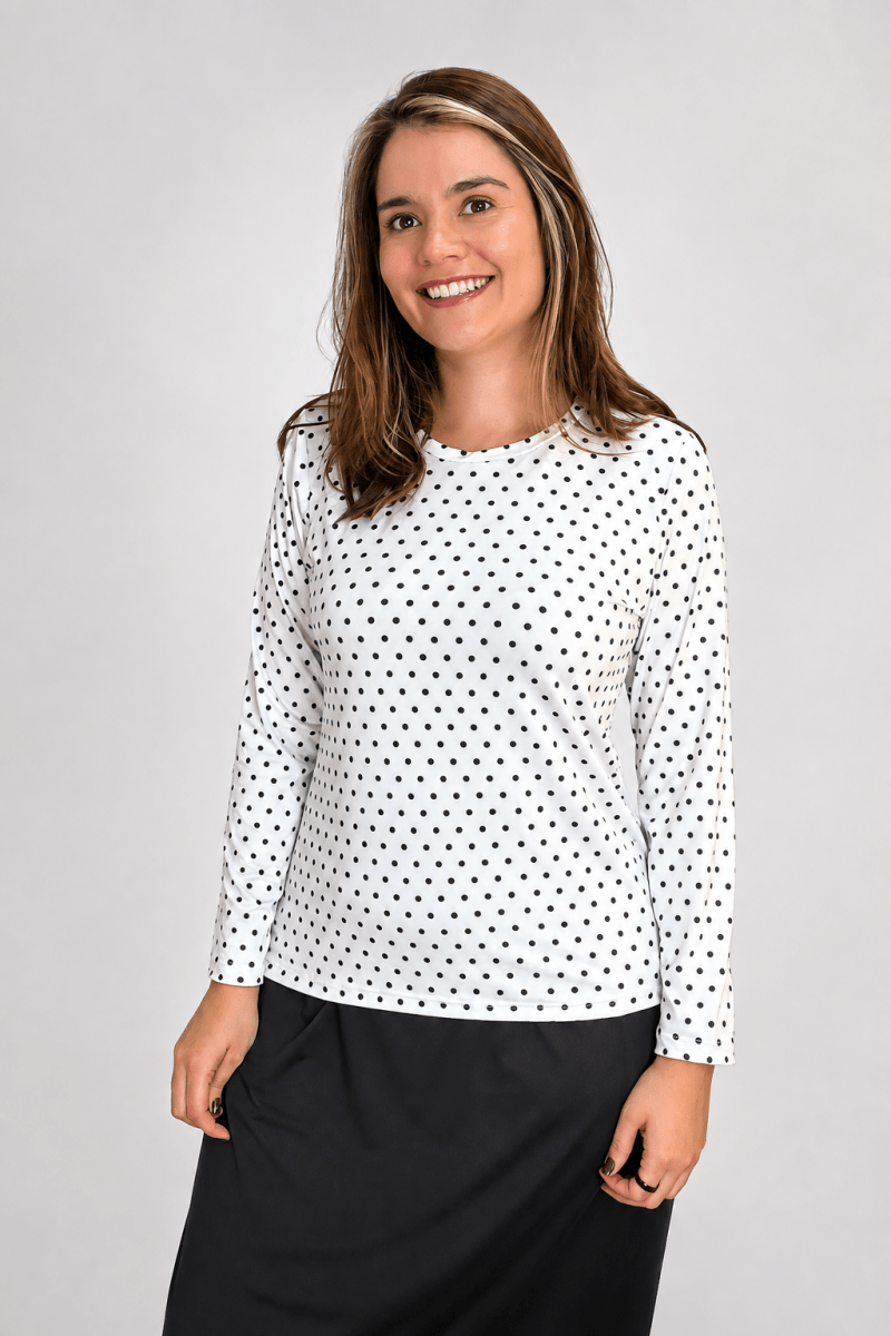Blusa Kyoto - Manga Longa em Malha Confort - Naguirre Shop