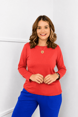 Blusa Kyoto - Manga Longa em Malha Confort - Naguirre Shop