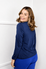 Blusa Kyoto - Manga Longa em Malha Confort - Naguirre Shop