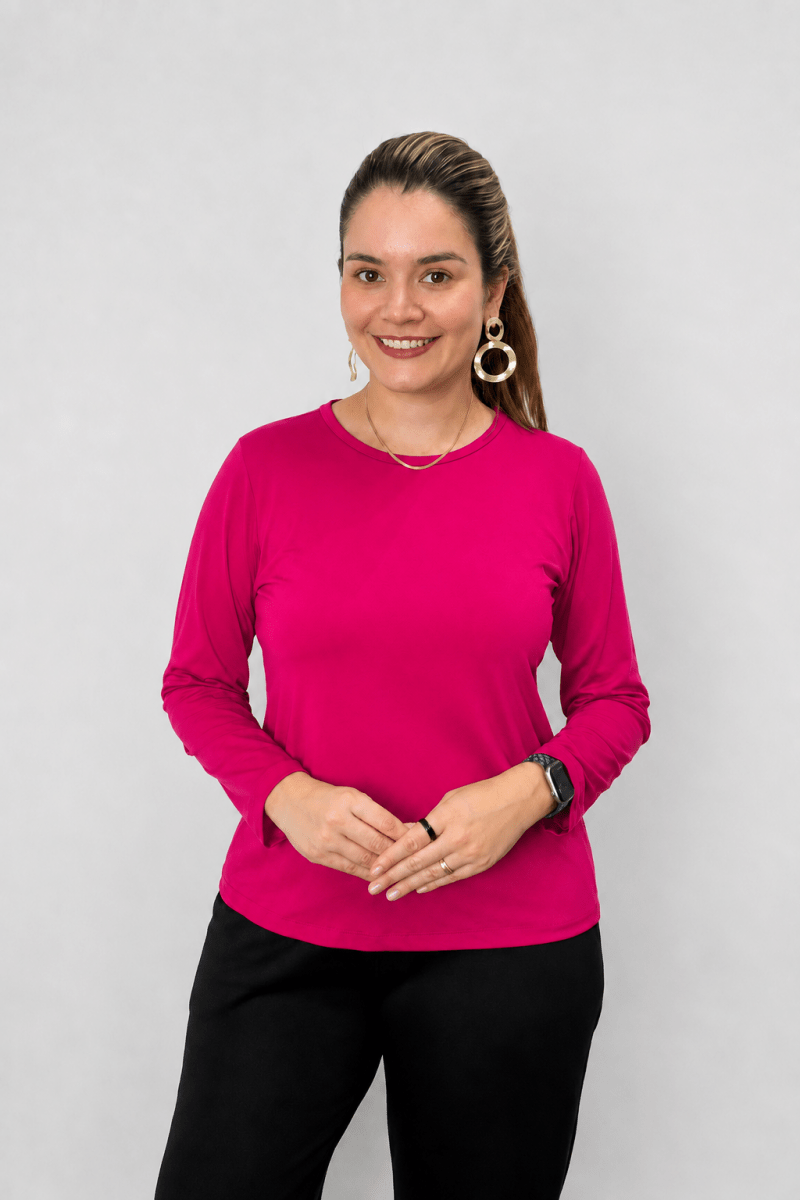 Blusa Kyoto - Manga Longa em Malha Confort - Naguirre Shop