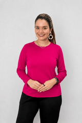 Blusa Kyoto - Manga Longa em Malha Confort - Naguirre Shop