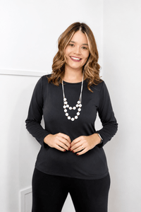 Blusa Kyoto - Manga Longa em Malha Confort - Naguirre Shop