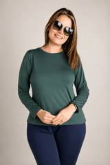 Blusa Kyoto - Manga Longa em Malha Confort - Naguirre Shop