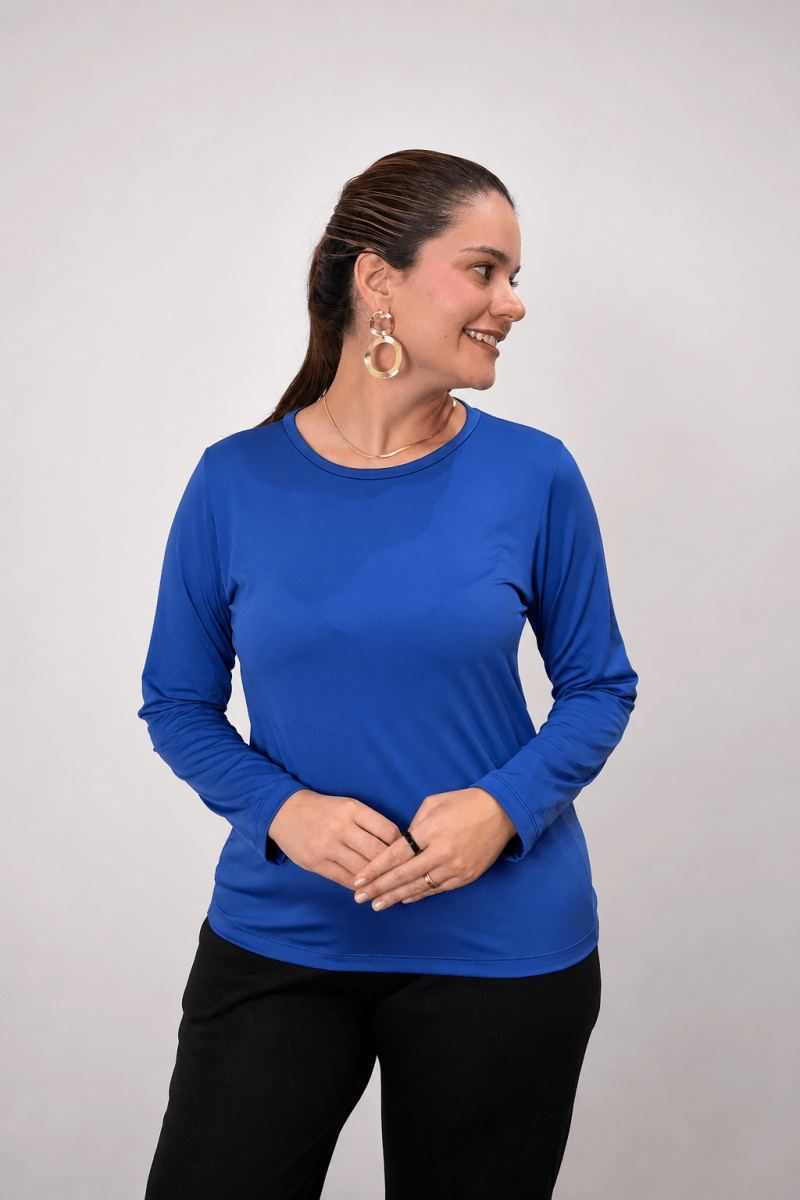 Blusa Kyoto - Manga Longa em Malha Confort - Naguirre Shop