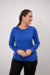 Blusa Kyoto - Manga Longa em Malha Confort - Naguirre Shop