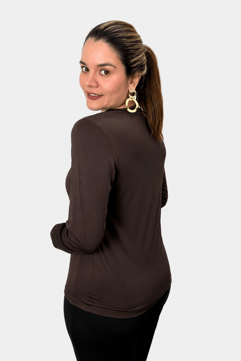 Blusa Kyoto - Manga Longa em Malha Confort - Naguirre Shop