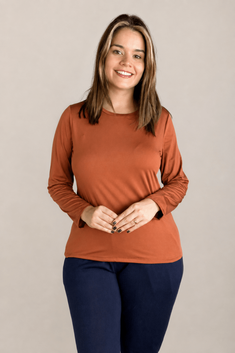Blusa Kyoto - Manga Longa em Malha Confort - Naguirre Shop