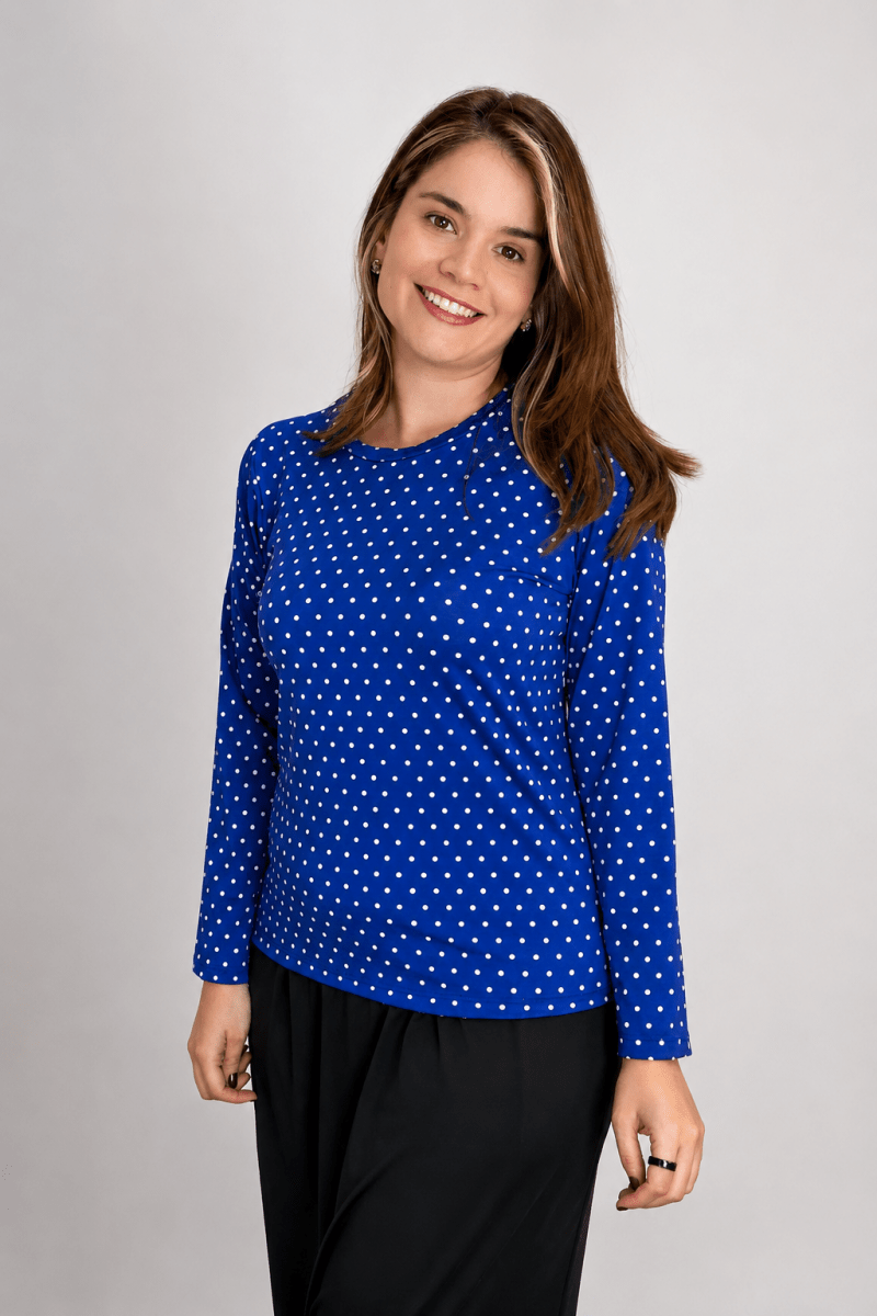 Blusa Kyoto - Manga Longa em Malha Confort - Naguirre Shop