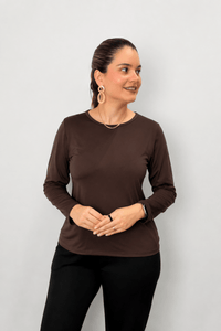 Blusa Kyoto - Manga Longa em Malha Confort - Naguirre Shop