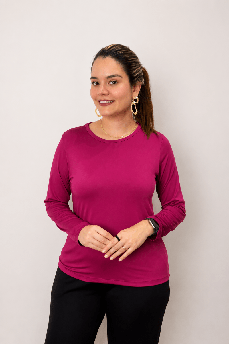 Blusa Kyoto - Manga Longa em Malha Confort - Naguirre Shop