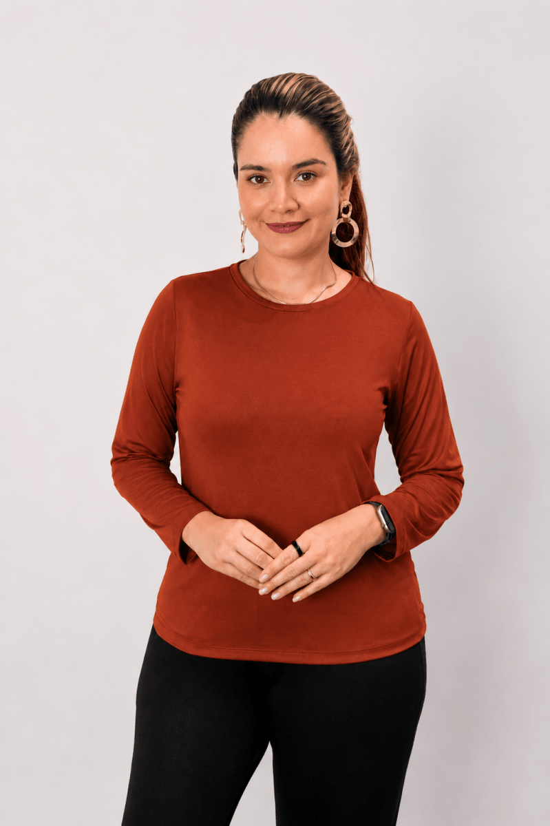 Blusa Kyoto - Manga Longa em Malha Confort - Naguirre Shop
