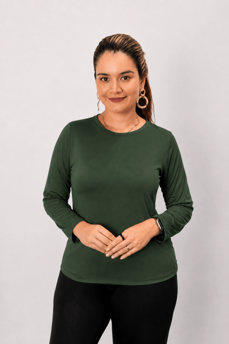 Blusa Kyoto - Manga Longa em Malha Confort - Naguirre Shop